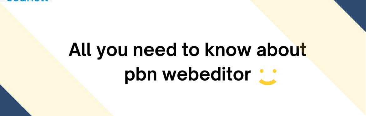 All you need to know about pbn webeditor